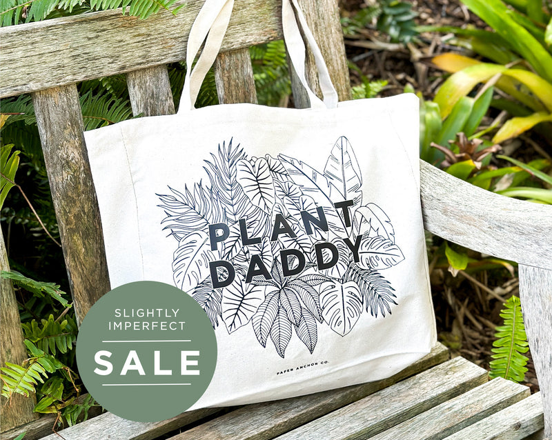 (SLIGHTLY IMPERFECT) Plant Daddy Canvas Tote Bag
