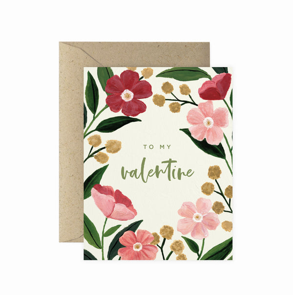 Poppy Valentine Greeting Card