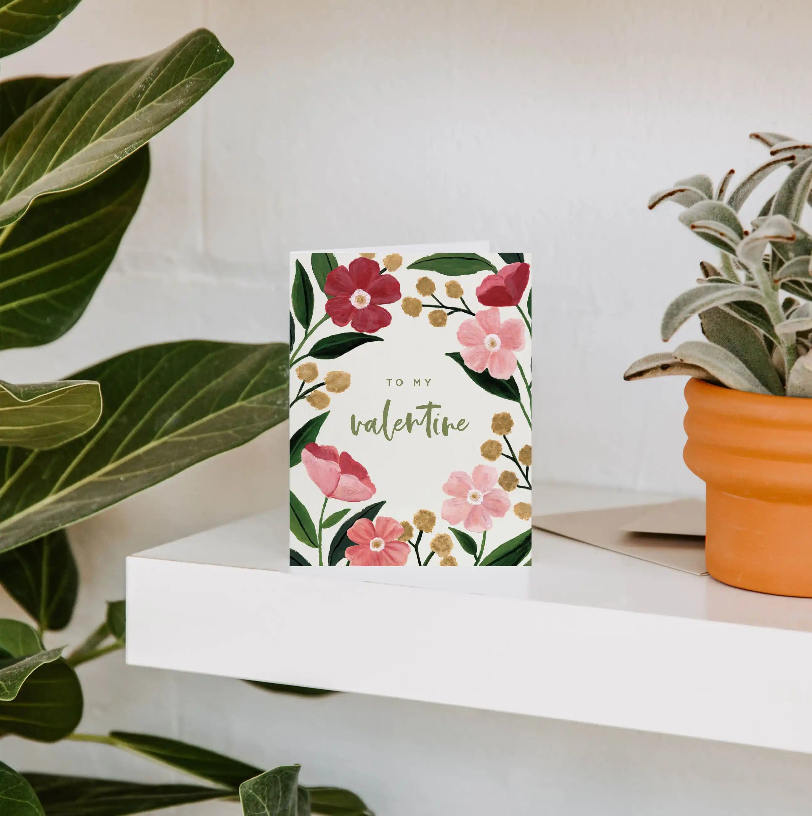 Poppy Valentine Greeting Card