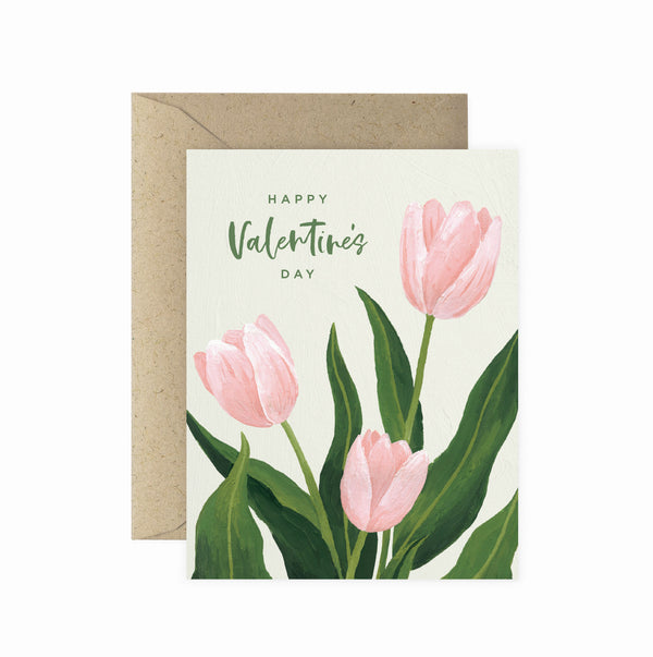 Tulip Valentine Greeting Card