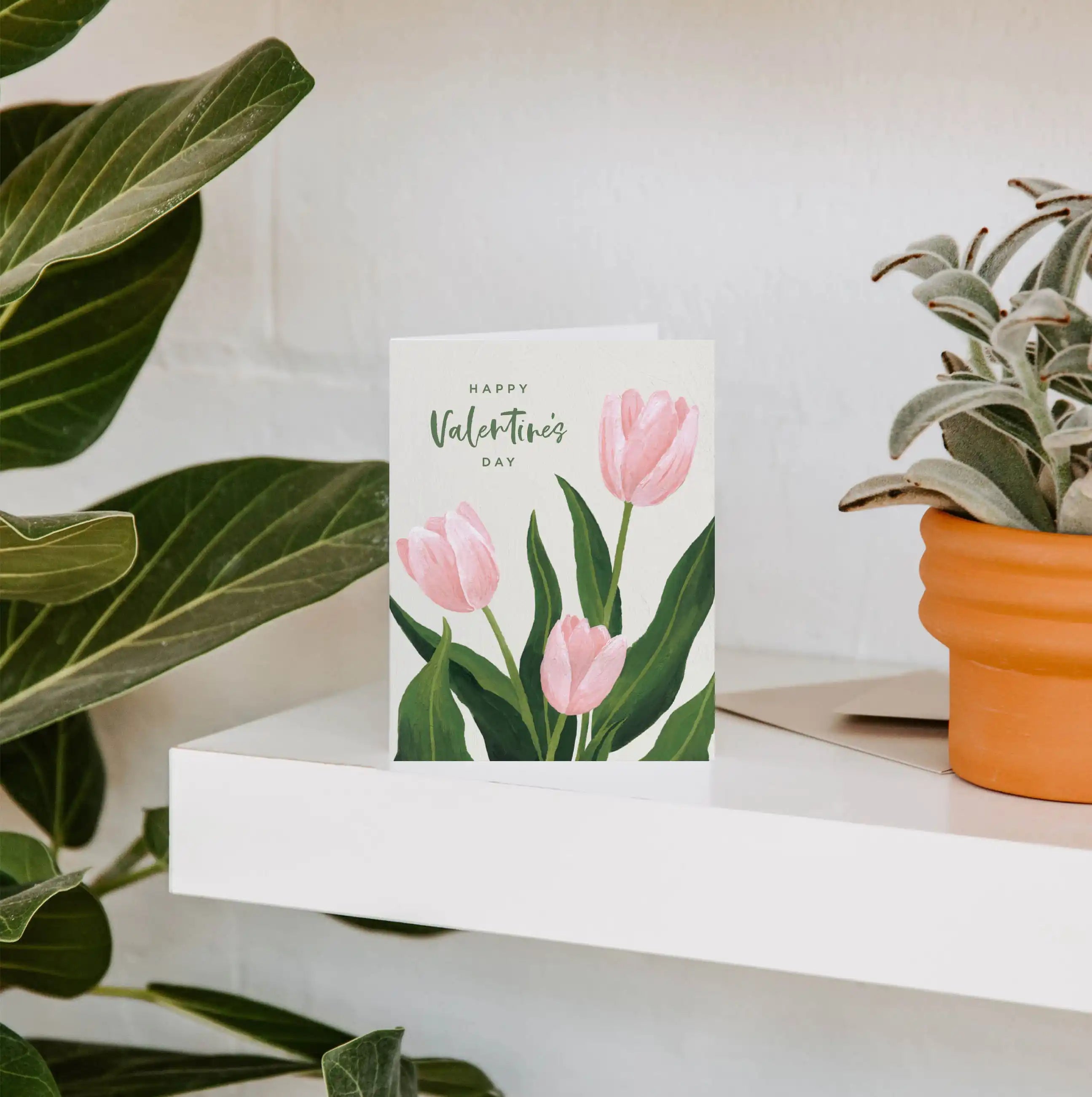Tulip Valentine Greeting Card