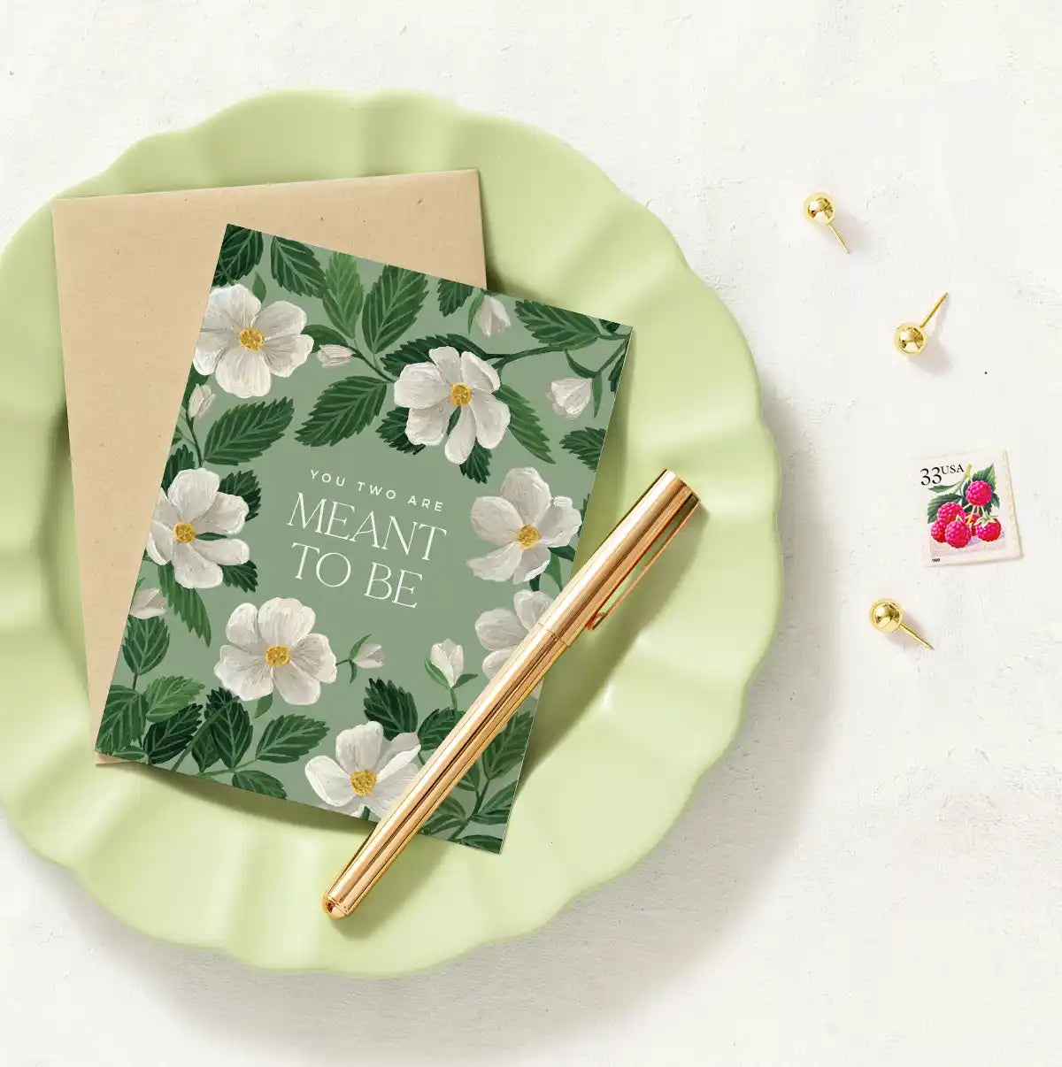 Rosa Meant To Be Greeting Card