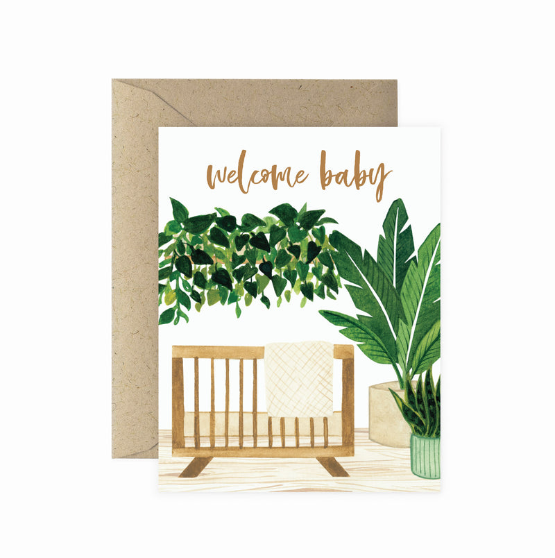 Welcome Baby Nursery Greeting Card