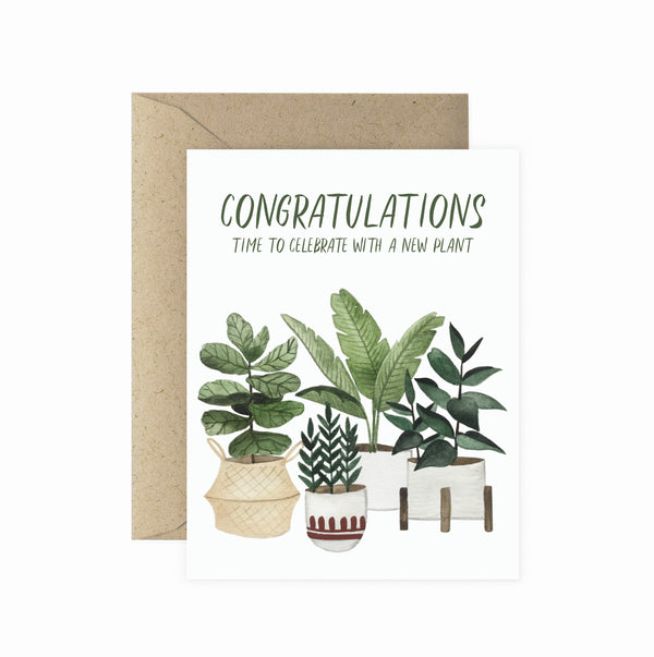 Congratulations New Plant Greeting Card