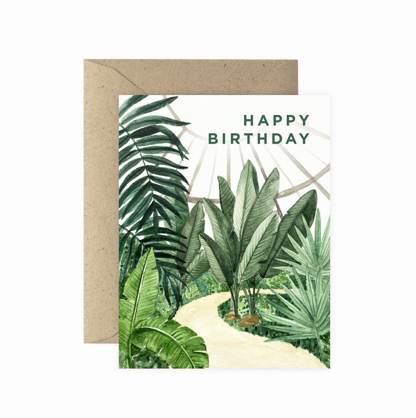 Conservatory Happy Birthday Greeting Card