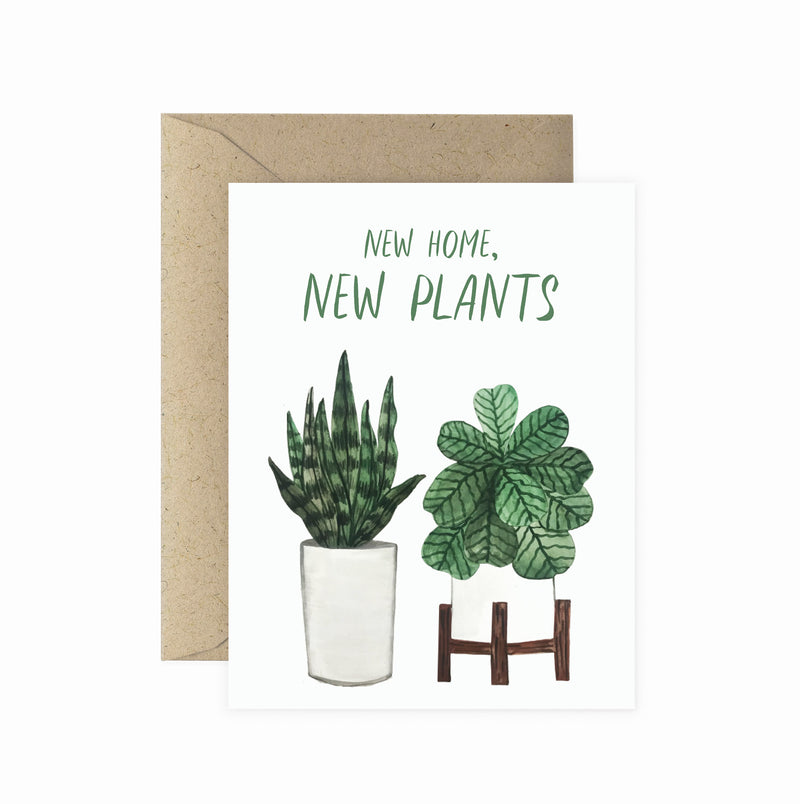 New Home New Plants Greeting Card