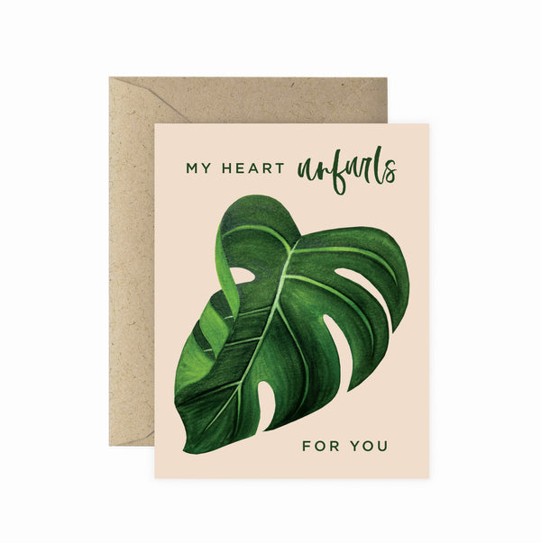 Unfurls For You | Love Greeting Card
