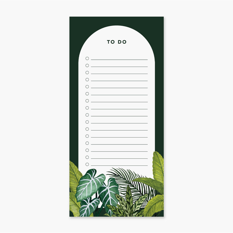 (SLIGHTLY IMPERFECT) Tropical Arch List Notepad