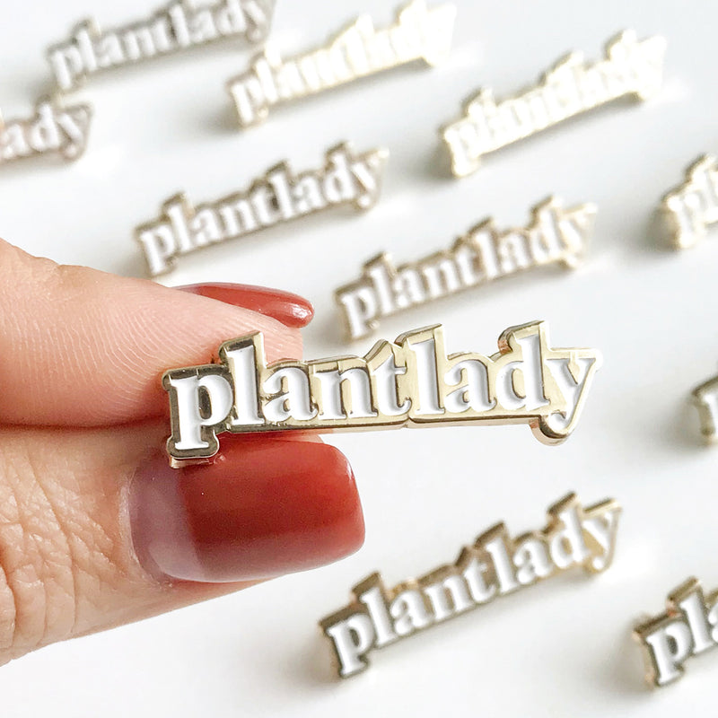 Plant Lady Enamel Lapel Pin