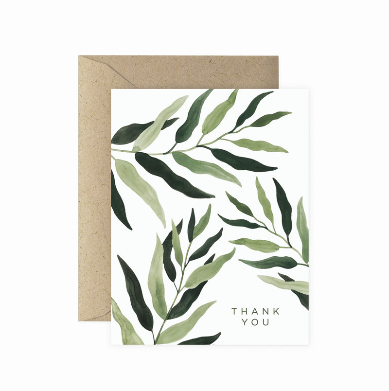 Eucalyptus Thank You Greeting Card